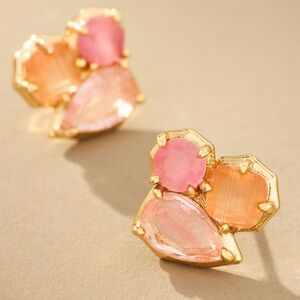 Anthropologie Gold Stud Earrings